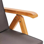 vidaXL Scaffale in legno di teak e cuscini Teak Legno Medio