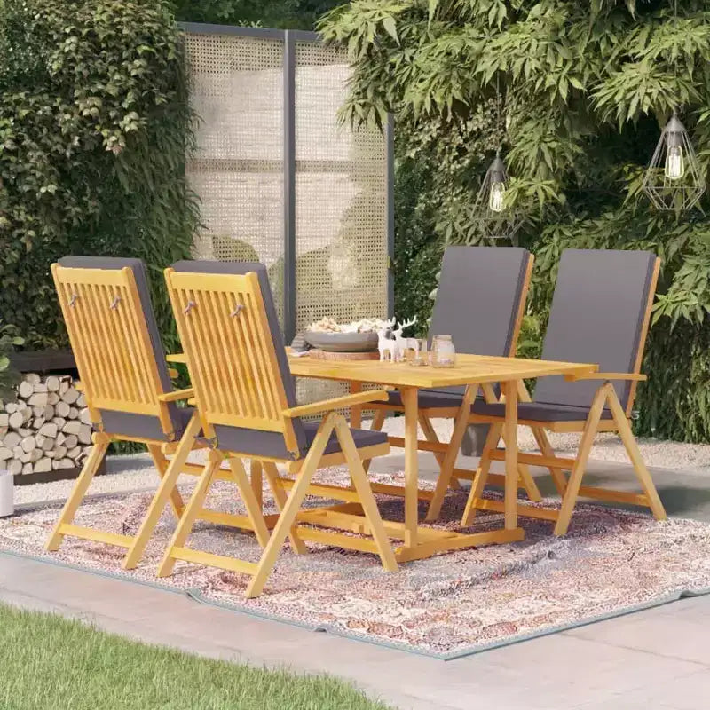 vidaXL Scaffale in legno di teak e cuscini Teak Legno Medio