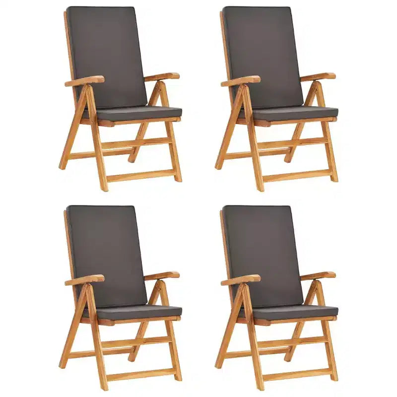 vidaXL Scaffale in legno di teak e cuscini Teak Legno Medio