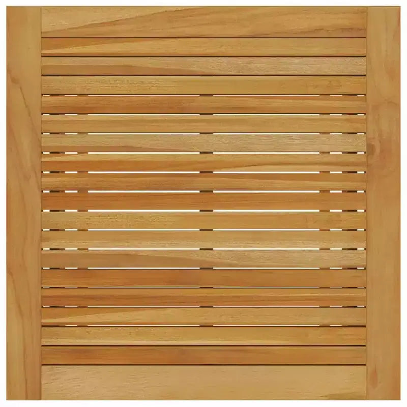 vidaXL Set da pranzo in legno massello di acacia con poggiapiedi regolabili medi