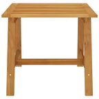vidaXL Set da pranzo in legno massello di acacia con poggiapiedi regolabili medi