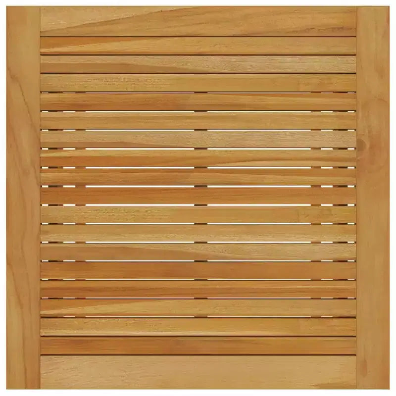 vidaXL Set da pranzo in legno massello di acacia con poggiapiedi regolabili medi
