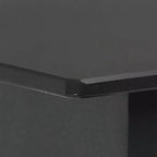 vidaXL Set de salle à manger Noir et Marron Résine tressée, WPC, Acier, Verre Standard
