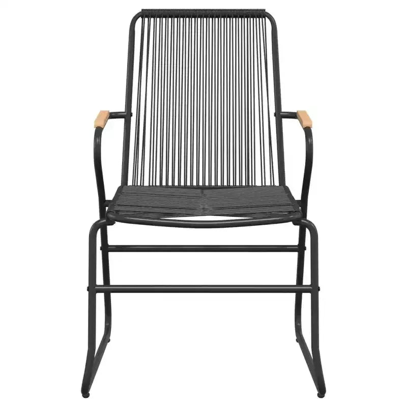vidaXL Set da pranzo da giardino in polyrattan nero Sedute medie numerose