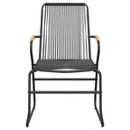 vidaXL Set da pranzo da giardino in polyrattan nero Sedute medie numerose