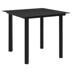 vidaXL Set da pranzo da giardino in polyrattan nero Sedute medie numerose