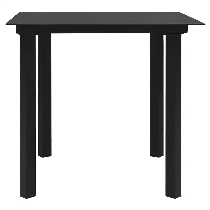 vidaXL Set da pranzo da giardino in polyrattan nero Sedute medie numerose
