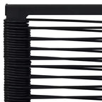 vidaXL Set da pranzo nero in vetro con molti posti a sedere, grande set da pranzo da giardino