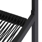 vidaXL Set da pranzo nero in vetro con molti posti a sedere, grande set da pranzo da giardino