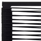 vidaXL Ensemble de salle à manger en verre noir moyen et durable pour le jardin