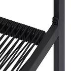 vidaXL Ensemble de salle à manger en verre noir moyen et durable pour le jardin