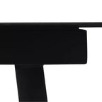 vidaXL Set da pranzo da giardino in polyrattan nero medie dimensioni resistente