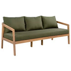 Christopher Knight Home Sunny Salon de jardin moderne 5 pièces en acacia avec table rectangulaire à lattes et 7 places