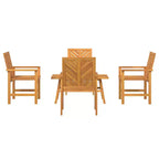 vidaXL Set Divano da Giardino 5 pz Marrone Legno Massello di Acacia