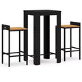 vidaXL Salon de jardin bar en résine tressée, ensemble de bar durable de taille moyenne