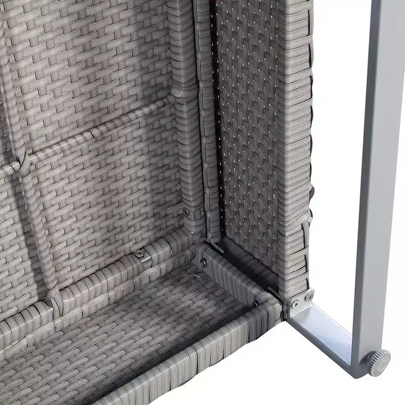 Costway Set Divano Sezionale da Esterno a 2 Pezzi, con Cuscini, per Giardino, Grigio