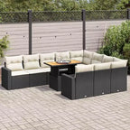 vidaXL Salotto da Giardino in Rattan PE Grande Materiali Resistenti ai Raggi UV