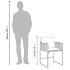 vidaXL Ensemble de salle à manger de jardin beige, marron