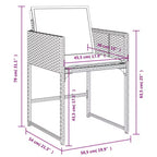 vidaXL Ensemble de salle à manger d'extérieur 16 pcs Gris