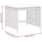 vidaXL Ensemble de salle à manger d'extérieur 16 pcs Gris