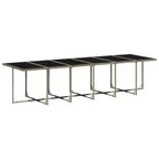 vidaXL Ensemble de salle à manger d'extérieur 16 pcs Gris