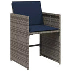 vidaXL Ensemble de salle à manger d'extérieur 16 pcs Gris