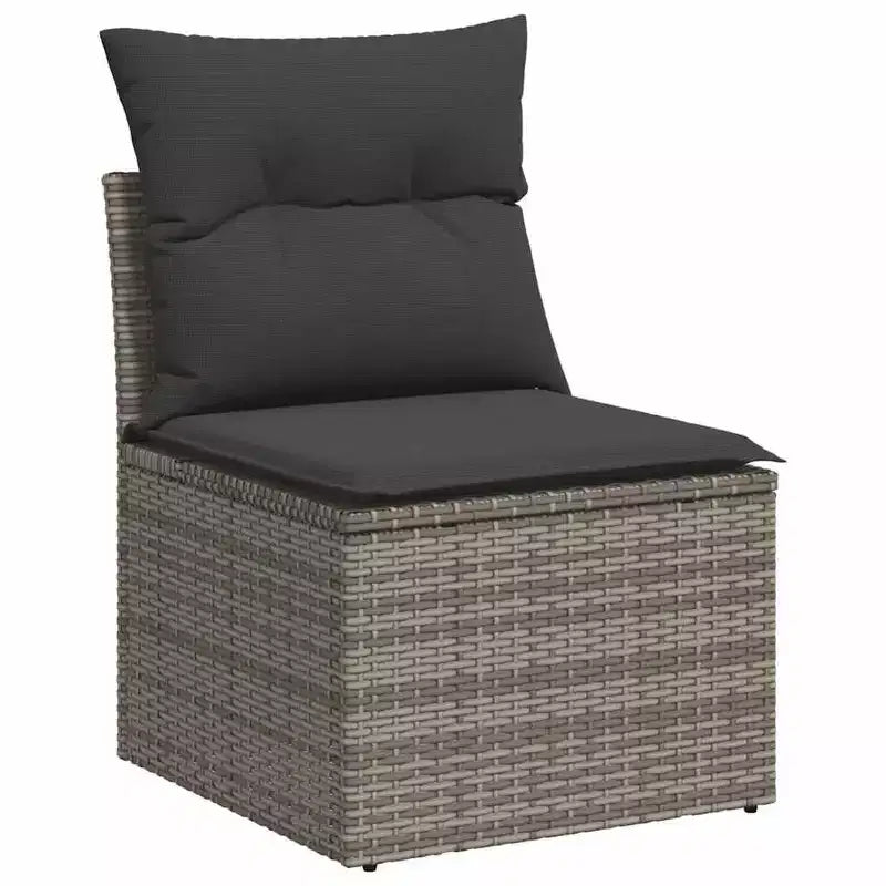 vidaXL Set Divani da Giardino in Polyrattan Modulare 5 Pezzi