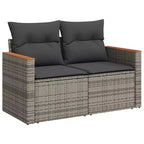 vidaXL Set Divani da Giardino in Polyrattan Modulare 5 Pezzi