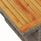 vidaXL Set Divani da Giardino in Polyrattan Modulare 5 Pezzi