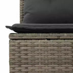 vidaXL Set Divani da Giardino in Polyrattan Modulare 5 Pezzi