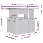 vidaXL Set Divani da Giardino in Polyrattan Modulare 5 Pezzi