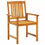 vidaXL Set da pranzo da giardino 3 pz Marrone Legno massello di acacia