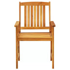 vidaXL Set da pranzo da giardino 3 pz Marrone Legno massello di acacia
