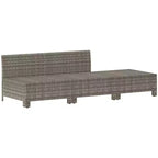 vidaXL Salotto da giardino grigio, grigio scuro