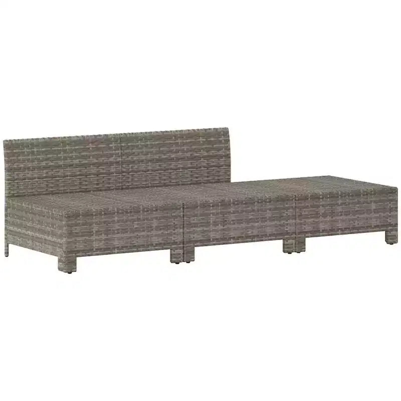 vidaXL Salotto da giardino grigio, grigio scuro