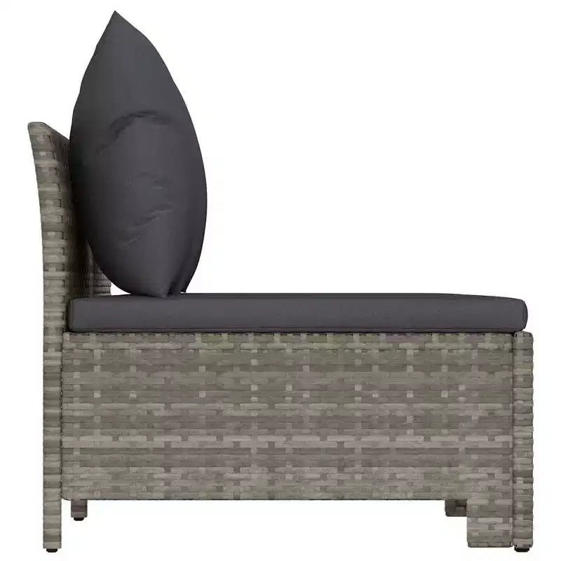 vidaXL Salotto da giardino grigio, grigio scuro
