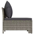 vidaXL Salotto da giardino grigio, grigio scuro