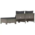 vidaXL Salotto da giardino grigio, grigio scuro