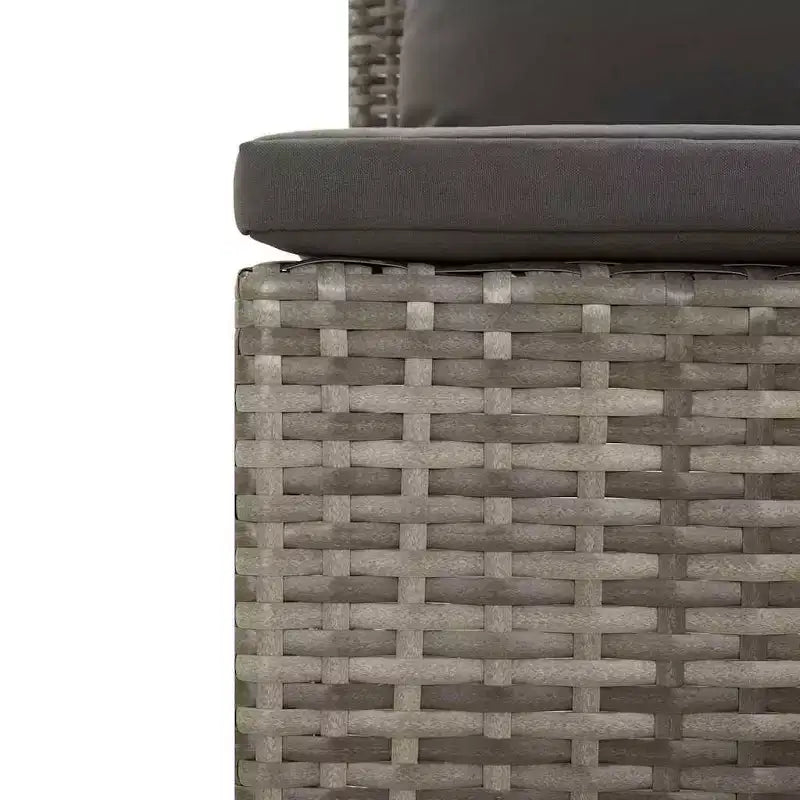 vidaXL Salotto da giardino grigio, grigio scuro