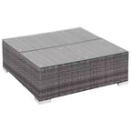 vidaXL Set Divani 6 Pezzi Modulare in Rattan PE Grigio