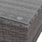 vidaXL Set Divani 6 Pezzi Modulare in Rattan PE Grigio