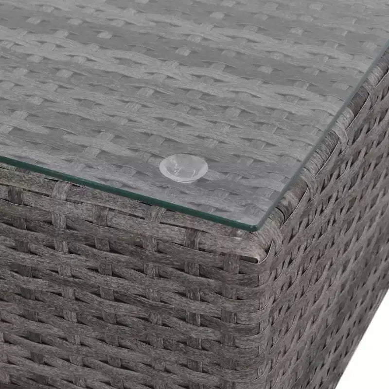 vidaXL Set Divani 6 Pezzi Modulare in Rattan PE Grigio