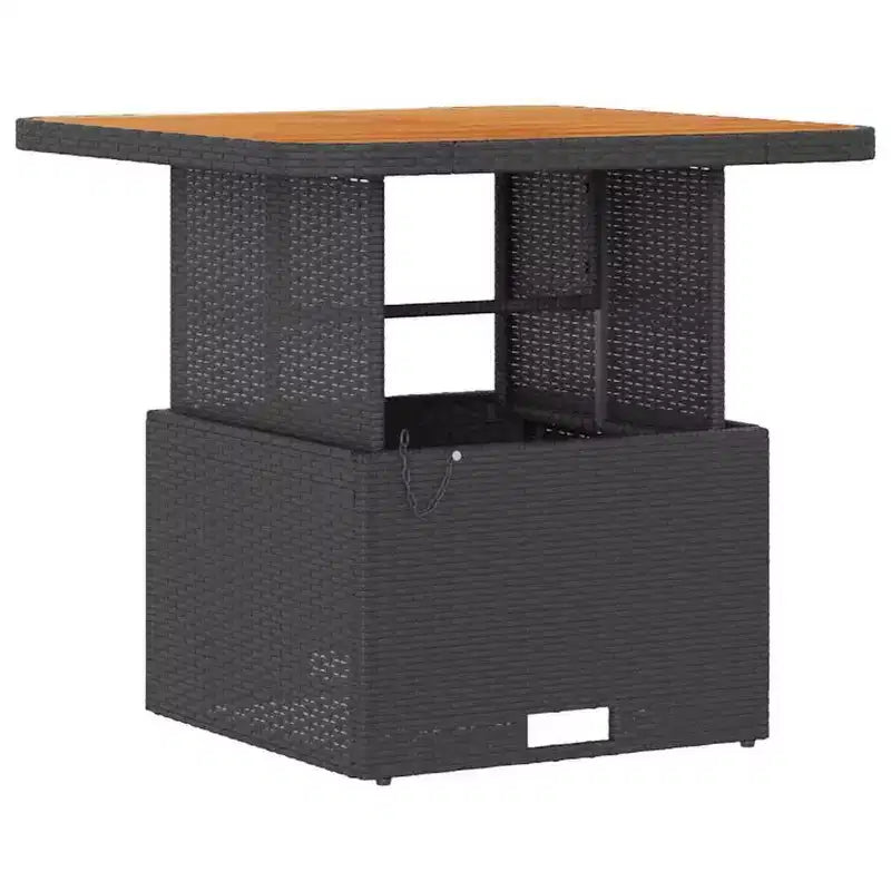 vidaXL Set da pranzo da giardino in polyrattan