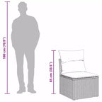 vidaXL Set Divani da Giardino in Polyrattan