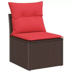 vidaXL Set Divani da Giardino in Polyrattan