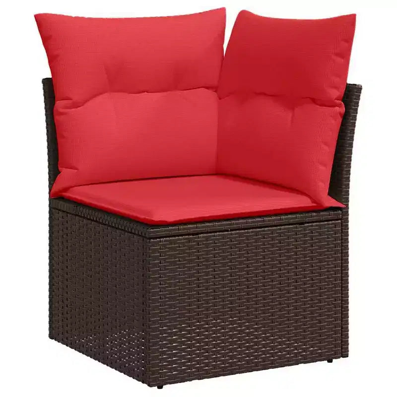 vidaXL Set Divani da Giardino in Polyrattan