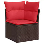 vidaXL Set Divani da Giardino in Polyrattan