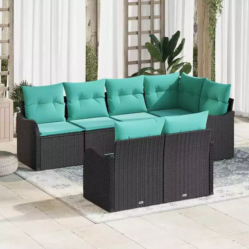 vidaXL Set Divani da Giardino in Polyrattan