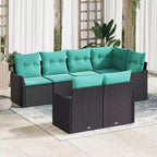 vidaXL Set Divani da Giardino in Polyrattan