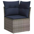 vidaXL Set Divani da Giardino in Polyrattan